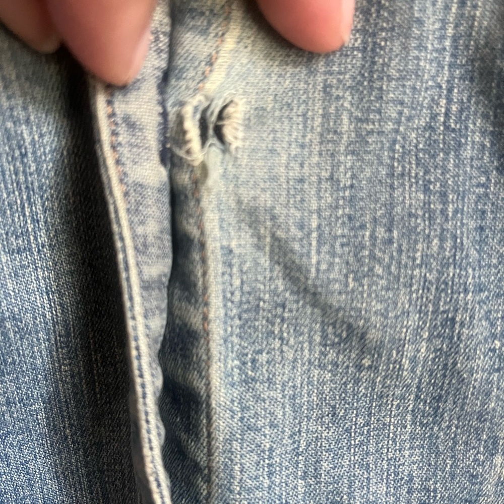 Gap Vintage Y2K Denim Shacket Blue Jean Jacket Faded Thrash Grunge Preppy Rodeo - Picture 6 of 9